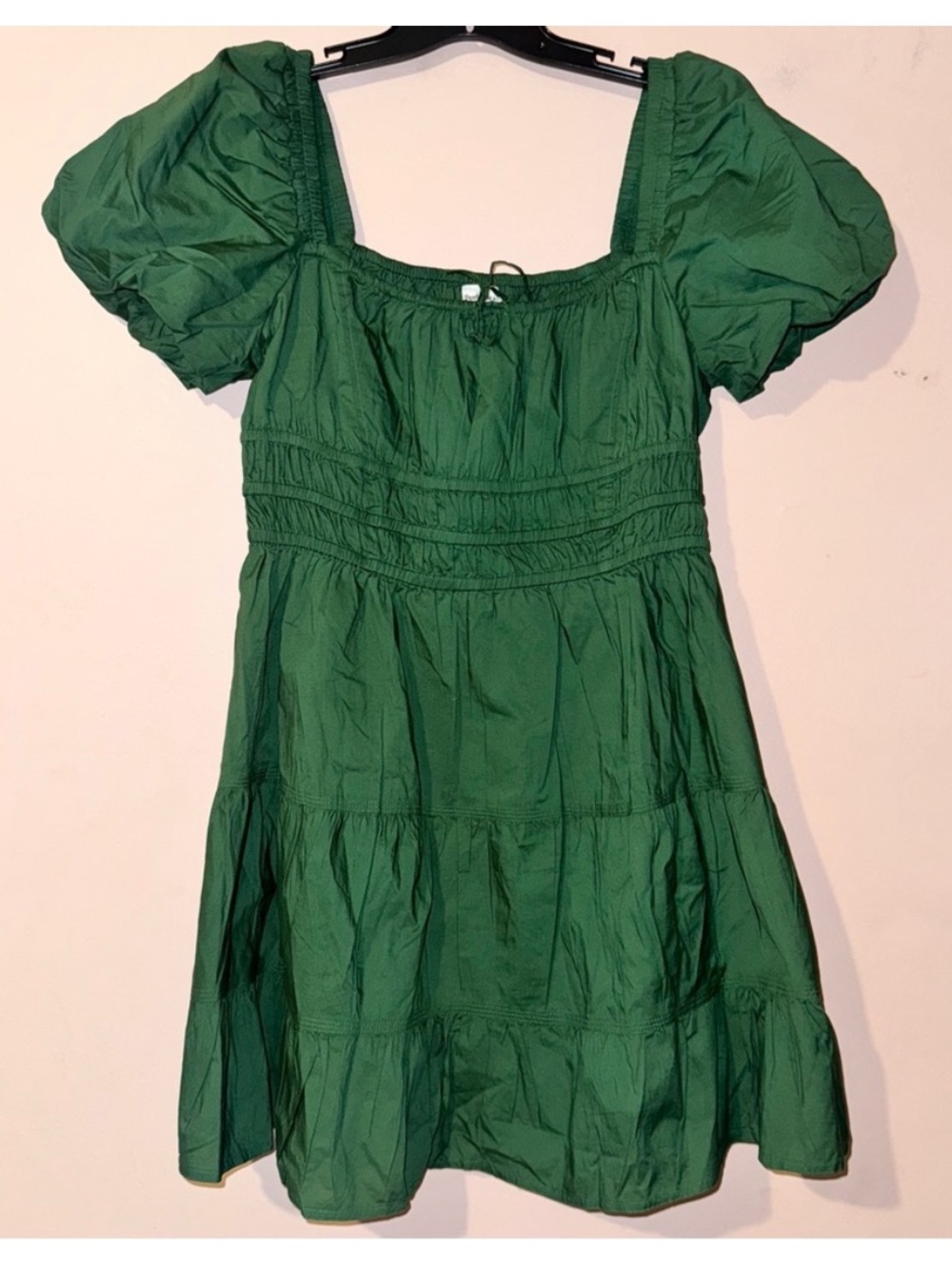 Aritzia Sunday Best Nori Green Martine Poplin Short-sleeve Dress Size XL NWT! - Picture 5 of 13